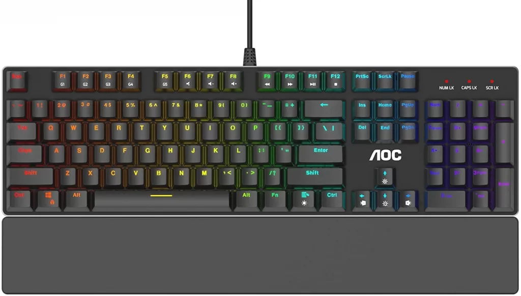 AOC GK500 Mechanical Gaming keyboard with Outemu Blue Switches